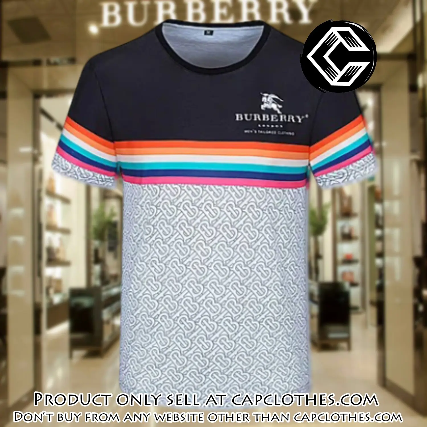 Burberry luxury brand unisex tshirt outfit for men women cc5623089